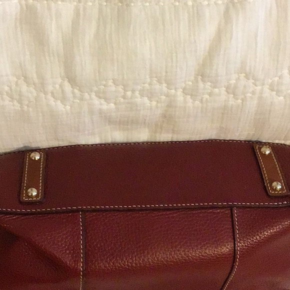 Dooney and Bourke Small Lexington Shopper EUC Beautiful Red - Picture 11 of 12